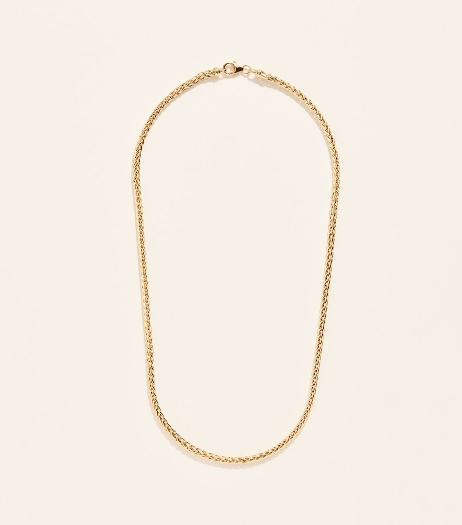 Collier Azlee chaîne tissée en or jaune 18 carats (marque britannique)