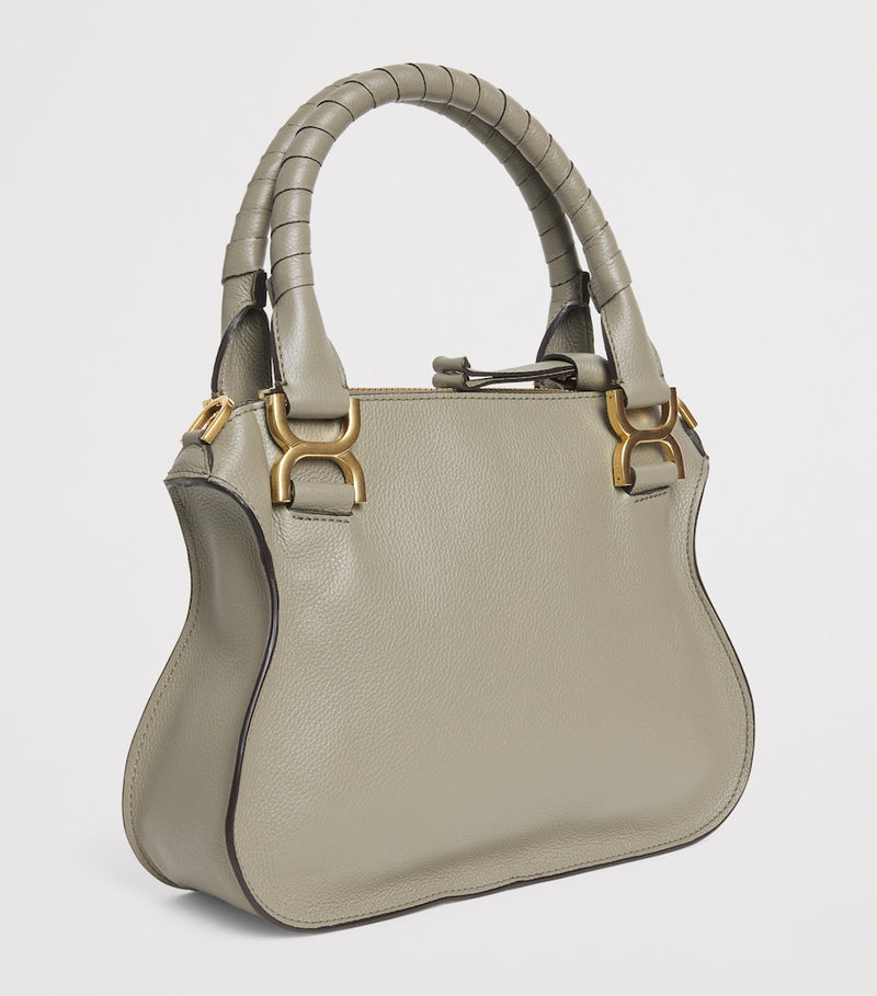 Chloé leather Marcie top-handle bag small, imported from the UK