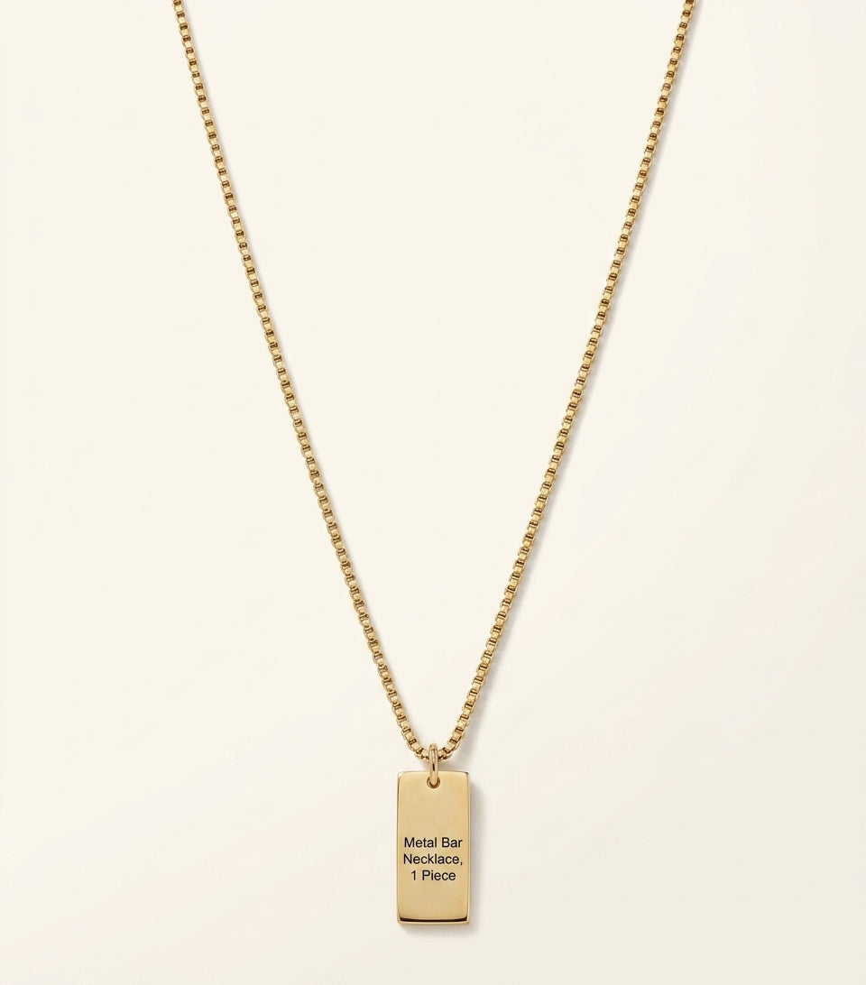 Givenchy tape pendant necklace in brass (British brand)