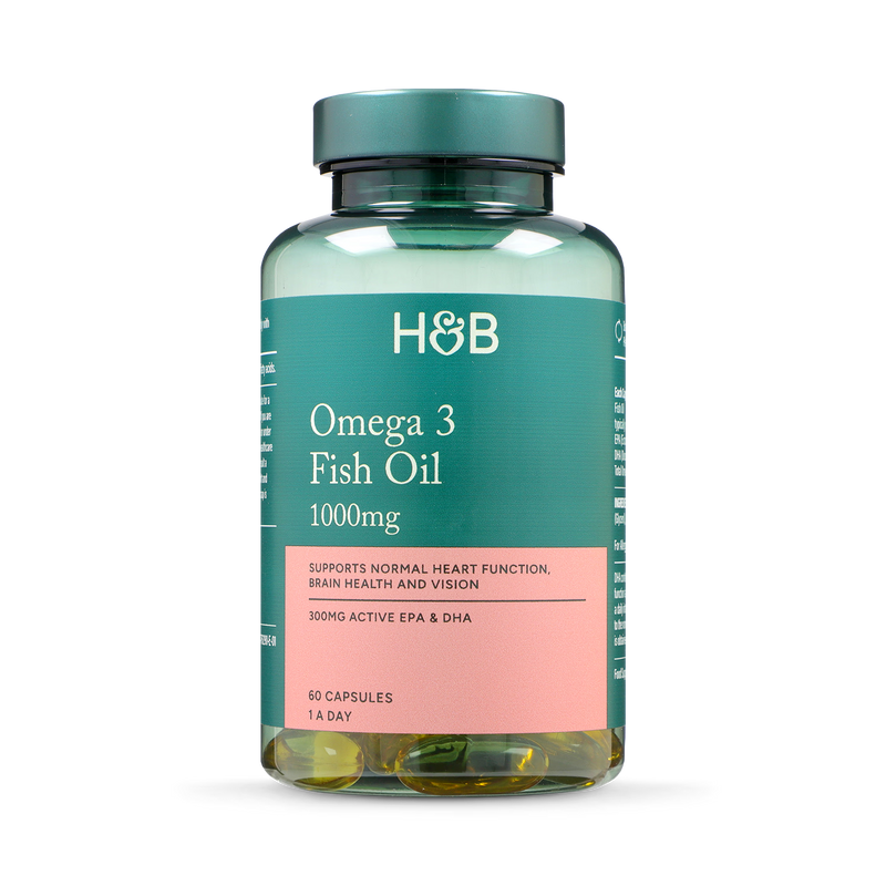 Holland Barrett Omega 3 Fish Oil 1000mg 60 Capsules, UK version