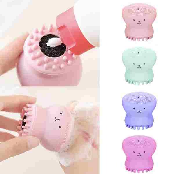LUVYAH Cosmetics octopus cleansing brush purple - British product