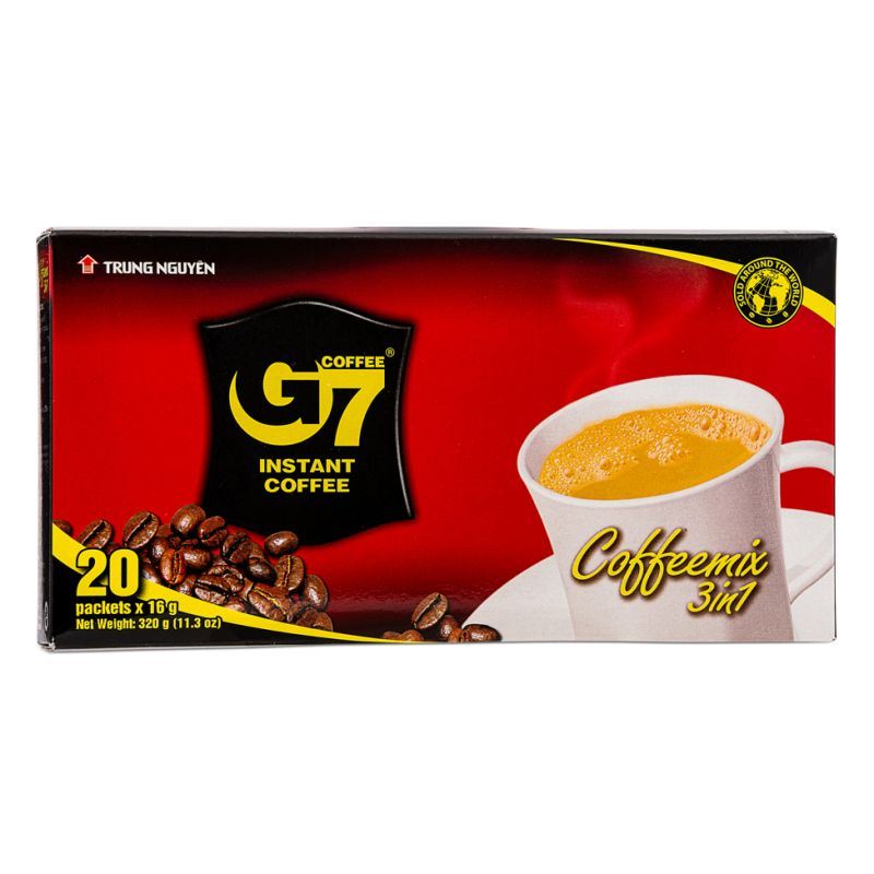 Trung Nguyen G7 3 in 1 instant coffee mix (British brand)