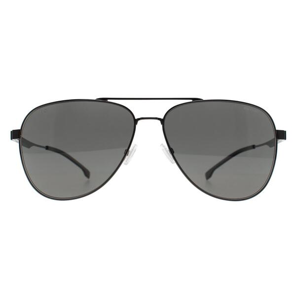 Hugo Boss sunglasses black polarized aviator (British brand)