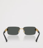 Versace metal rectangular sunglasses, UK version