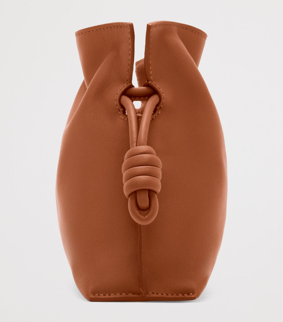 LOEWE Mini Flamenco leather clutch bag, UK version
