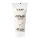 Ziaja face mask scrub hyaluronic acid 55ml, imported from the UK