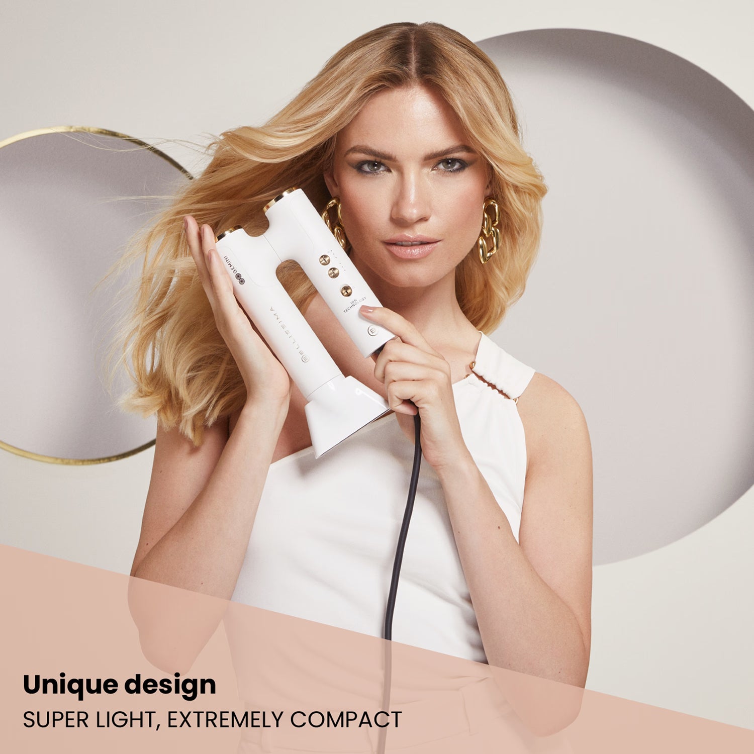 Bellissima Italia Gemini hair dryer with attachments, UK version