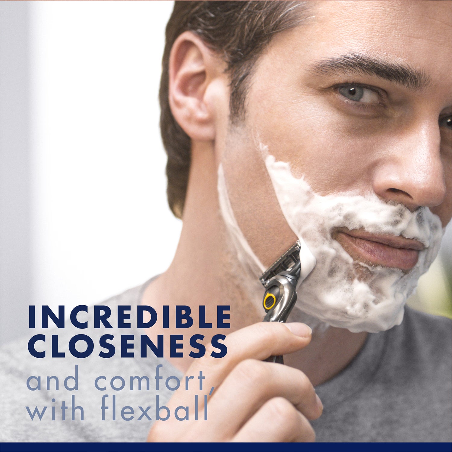 Gillette ProShield Power men's razor with ComfortGlide technology (British brand)