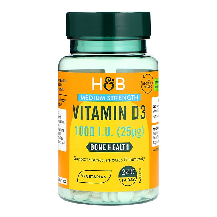 Holland & Barrett Vitamin D3 400 I.U. 10ug 240 Tablets Vitamin D Holland&Barrett   