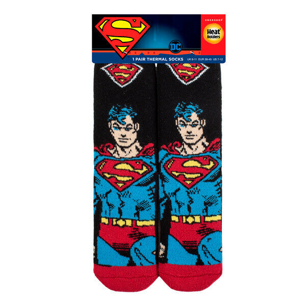 Heat Holders Lite Mens Novelty Superman Socks 6-11 UK GOODS Superdrug   