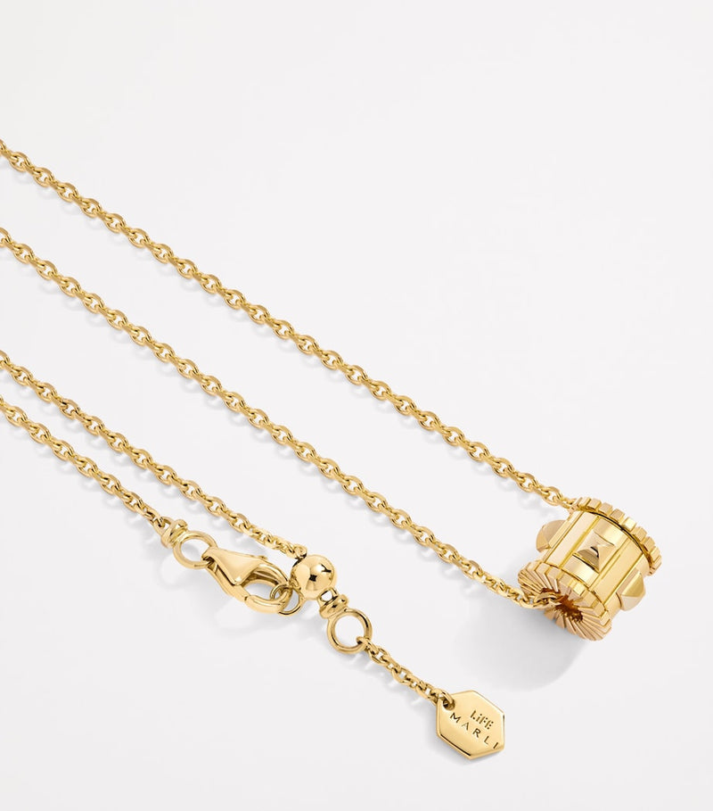 Marli New York yellow gold LIFE necklace 45cm, UK version