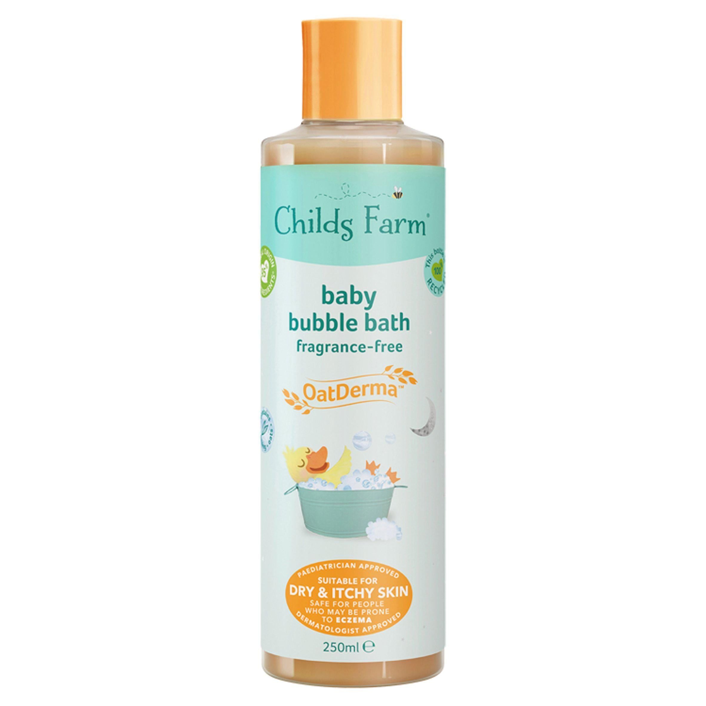 Childs Farm OatDerma Baby Bubble Bath Fragrance-Free 250ml GOODS Sainsburys   