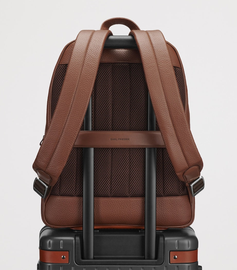 Carl Friedrik Ayrton leather backpack (British brand)