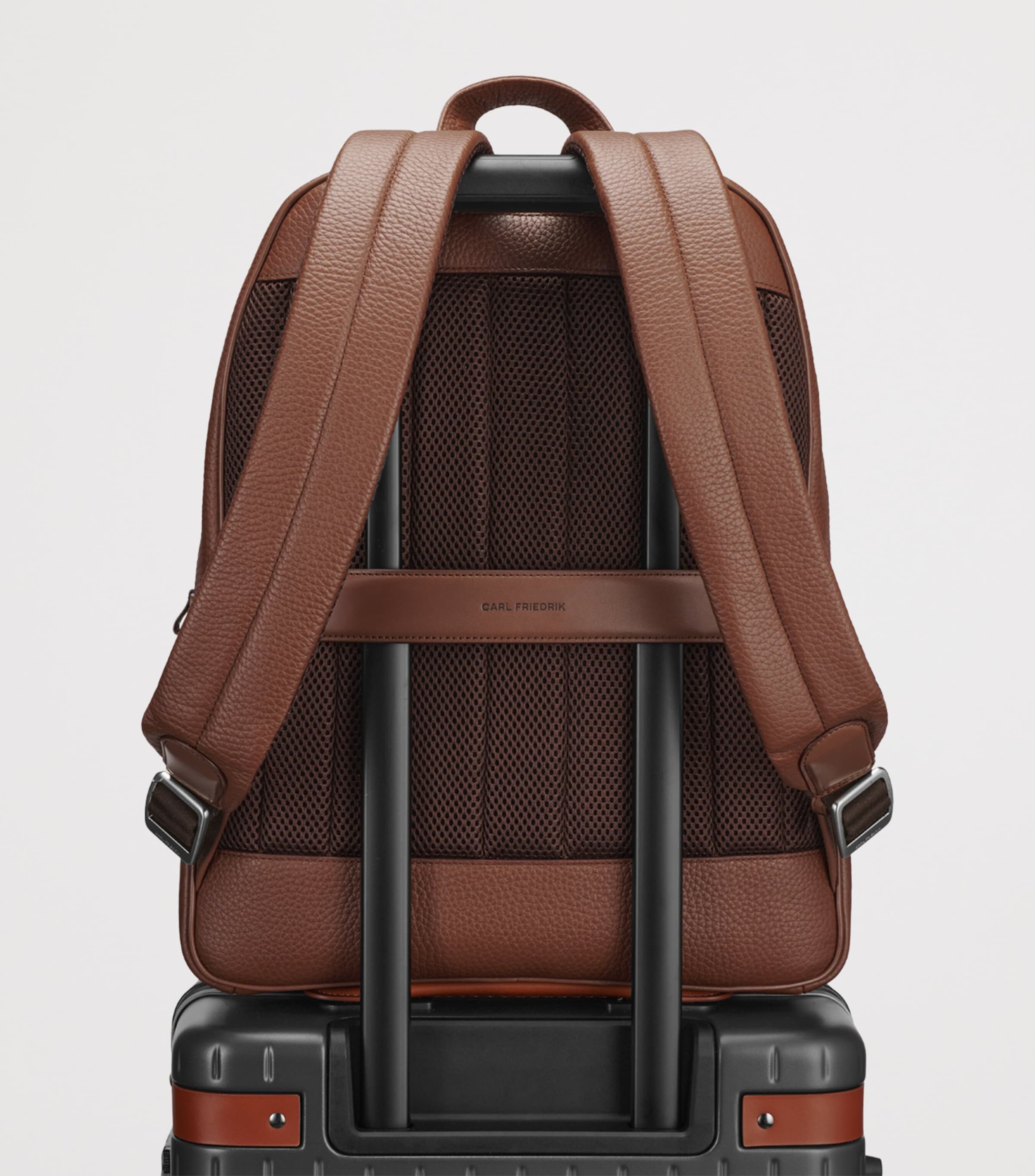 Carl Friedrik Ayrton leather backpack (British brand)