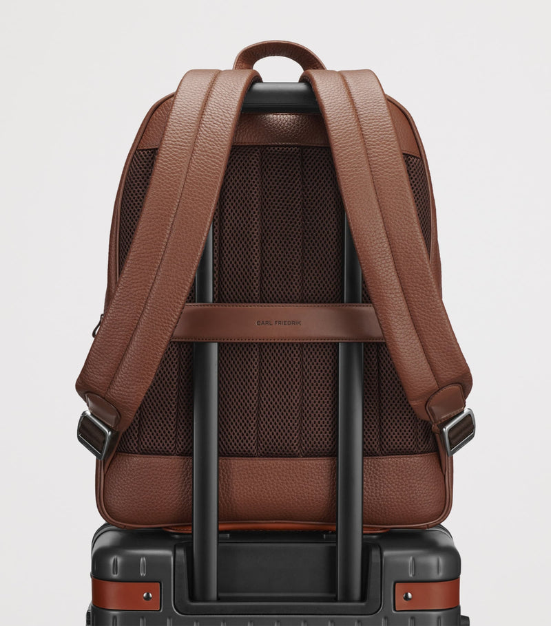 Carl Friedrik Ayrton leather backpack (British brand)