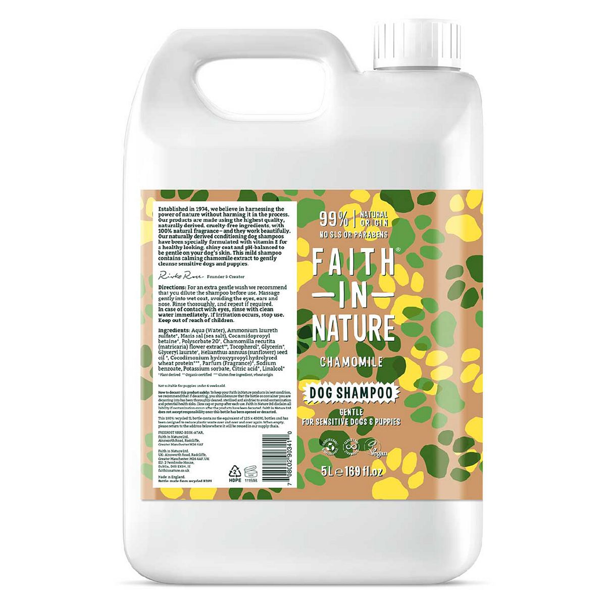 Faith In Nature Dog Care Shampoo Chamomile - 5000ml GOODS Boots   