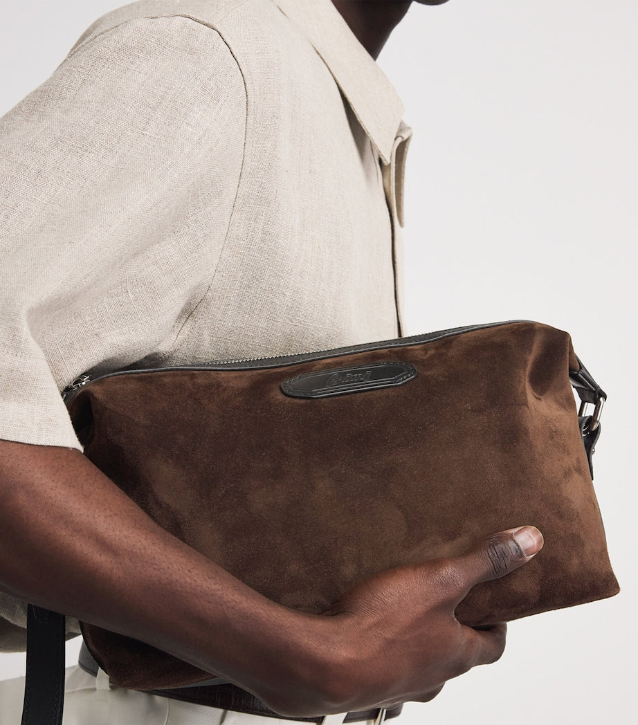 Brioni Via Veneto suede pouch (British brand)
