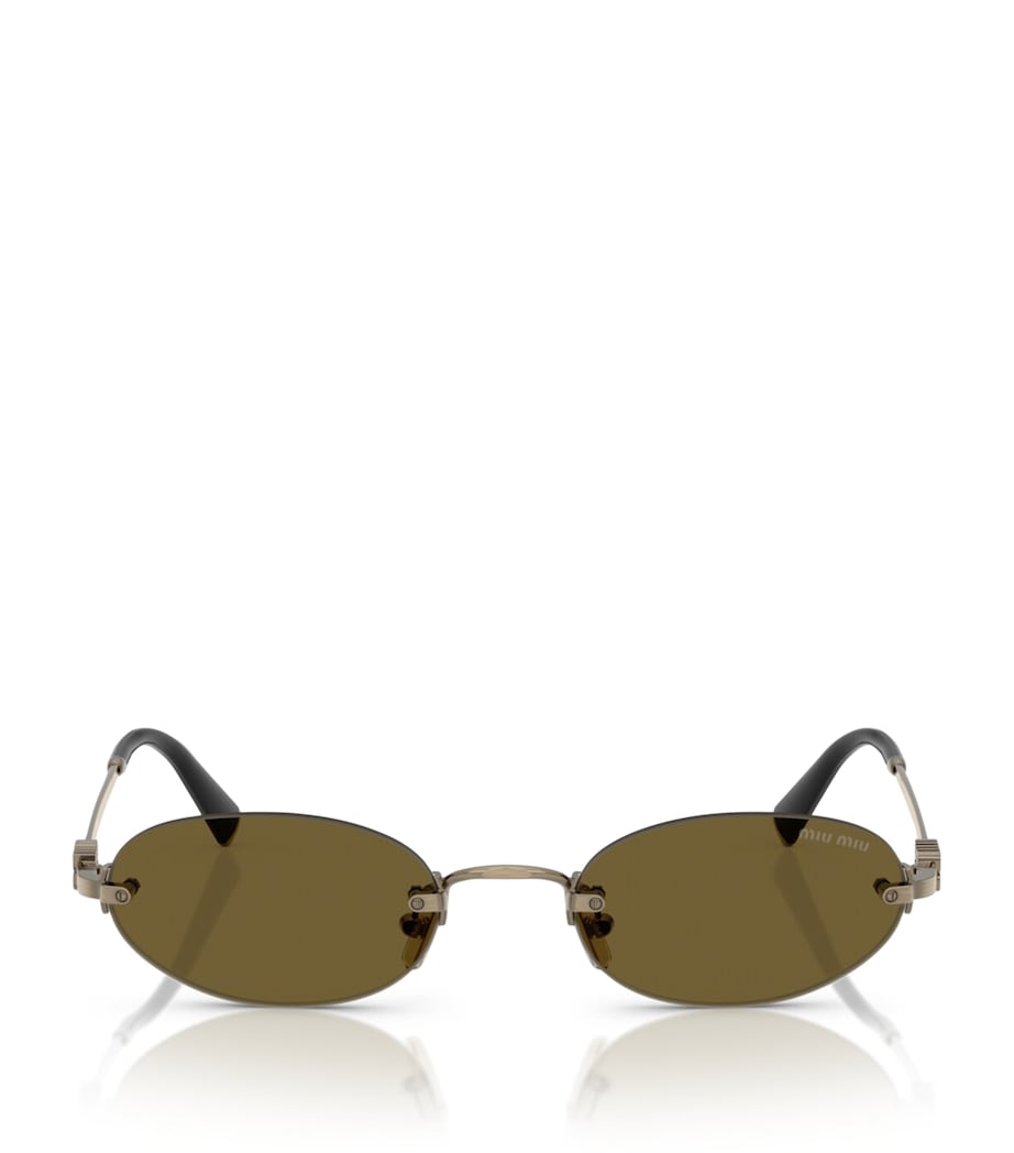 Miu Miu oval metal sunglasses, imported from the UK