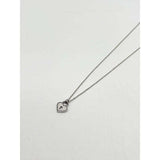 SVNX heart keyhole necklace in silver stainless steel - British product