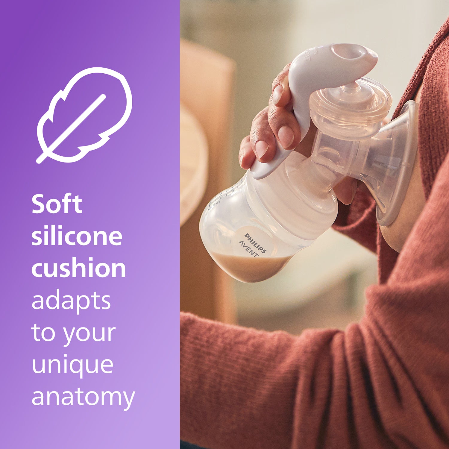 Philips Avent manual breast pump, imported from the UK