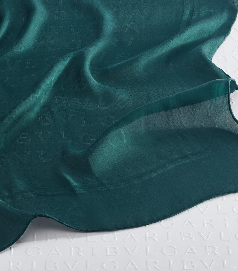 Bvlgari silk scarf Lettere maxi 140cm (UK version)