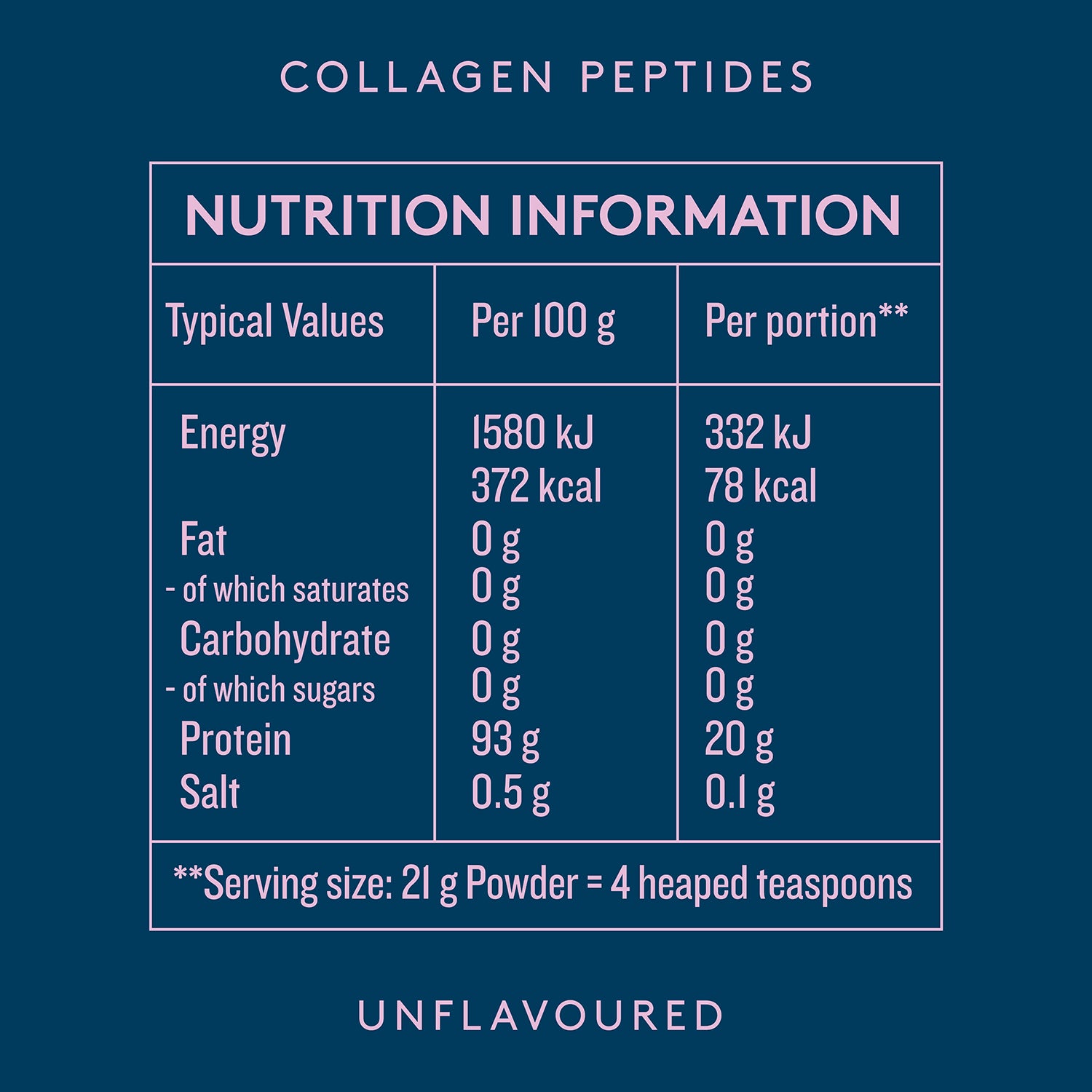 Dose & Co collagen peptide powder unflavoured 567g - British product
