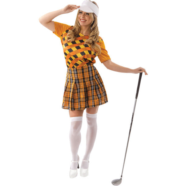 Orion Costumes Female Golfer Orange And Black X-Large GOODS Superdrug   