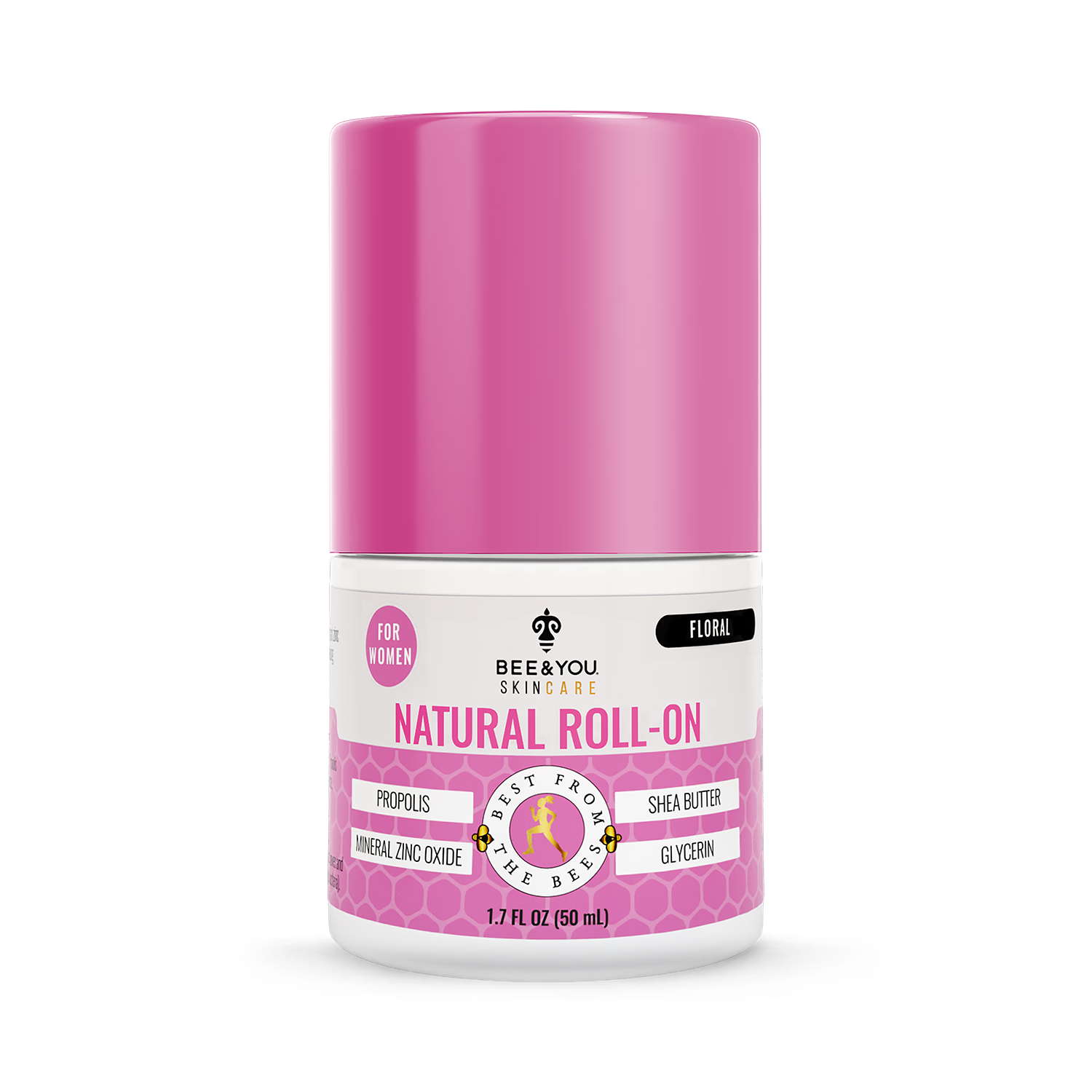 Bee&You natural roll-on deodorant Fresh & Floral 50ml - British product