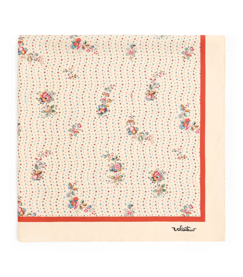 Valentino Garavani silk scarf floral print 90cm - British product
