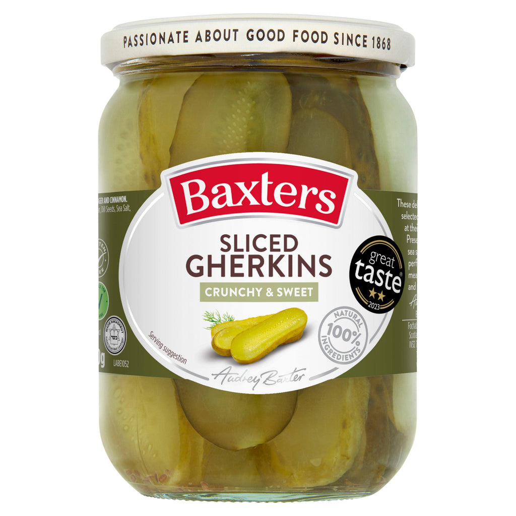 Baxters Sliced Gherkins 540g