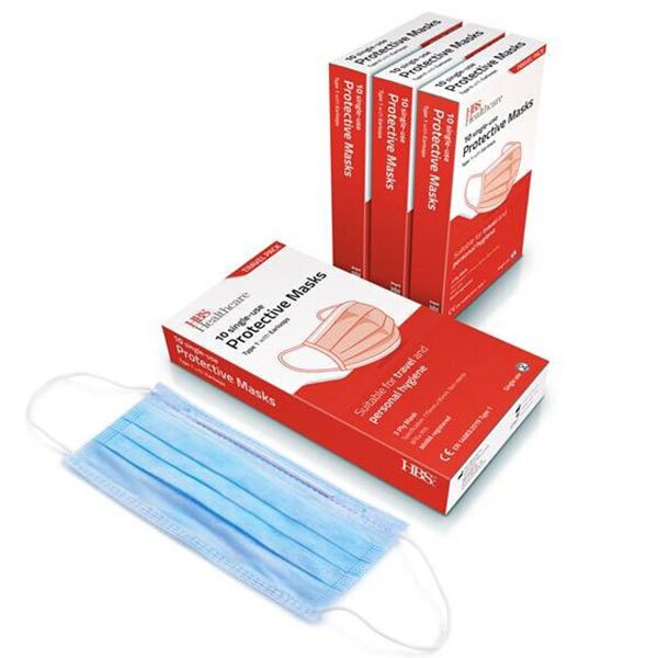 HBS Type 1 Disposable Face Mask x 10 GOODS Superdrug   