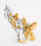 Yeprem butterfly climber earrings with gold and diamonds (British brand)