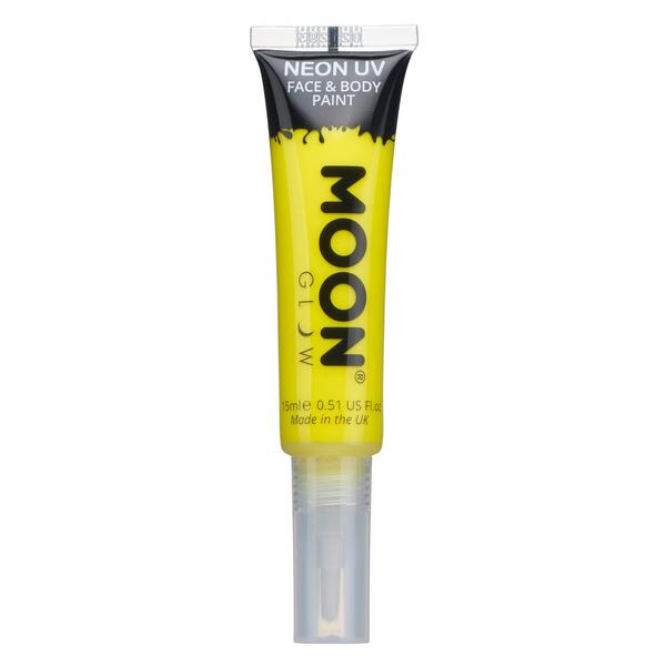 Moon Glow neon face paint intense yellow, imported from the UK