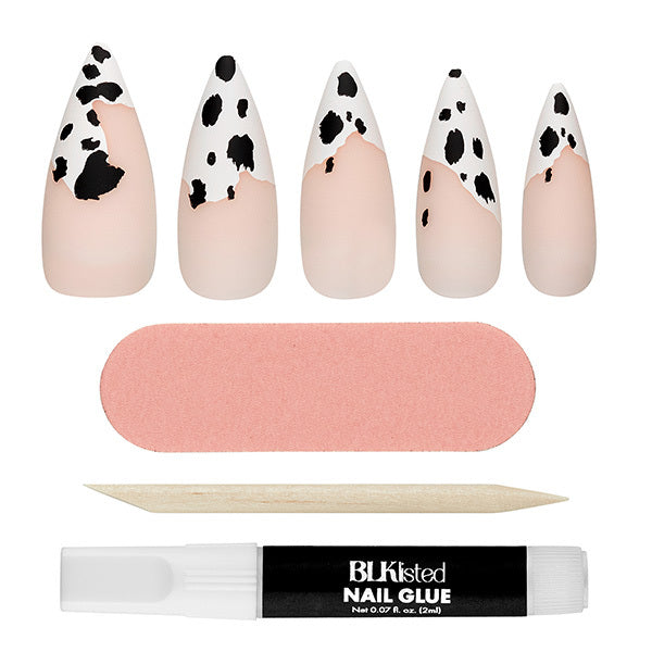 BLKlisted Instant Nails -  Not in the Moo-d GOODS Superdrug   