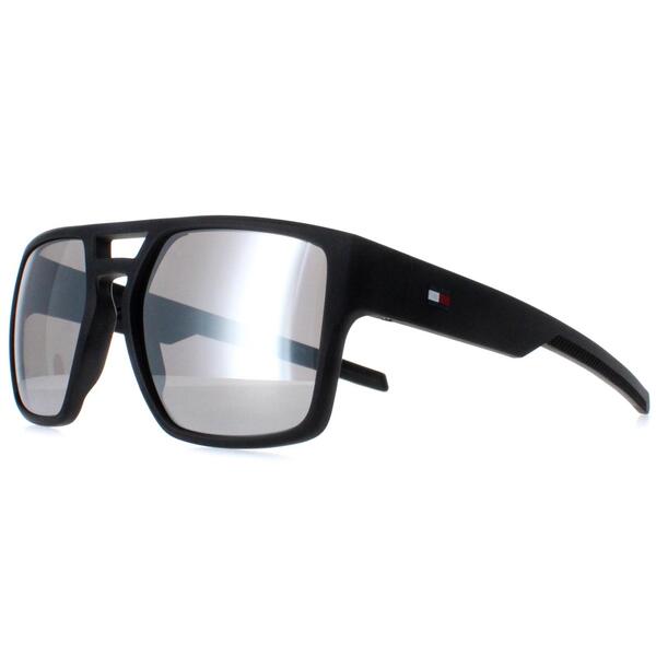 Tommy Hilfiger black mirrored men sunglasses, imported from the UK