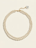 Vivienne Westwood Amelia necklace gold-plated brass and Swarovski pearls 44cm (British brand)