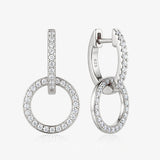 MUCHV sterling silver hoop earrings with removable charms, UK version