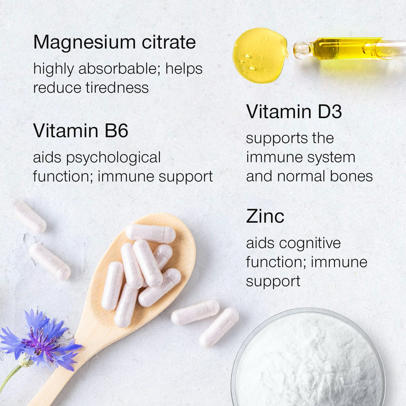 SuperSelf Magnesium Complex with zinc and vitamins D3 B6 120 capsules, UK version