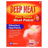 Deep Heat Pain Relief Heat Patch 4s GOODS Superdrug   