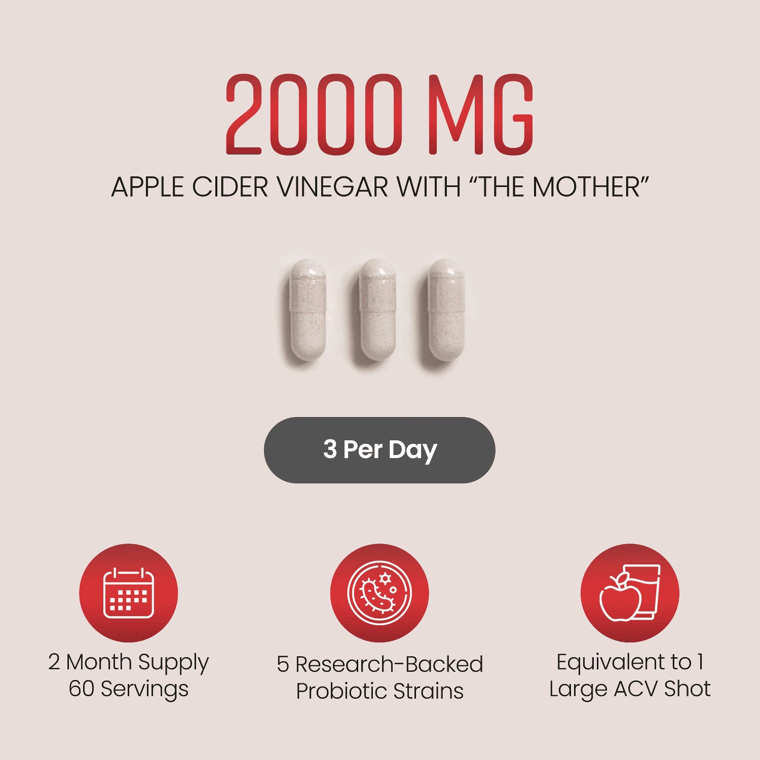 VitaBright ACV complex capsules 180 count - British product