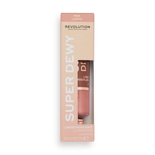 Revolution Superdewy Liquid Highlighter Pink Lights GOODS Superdrug   