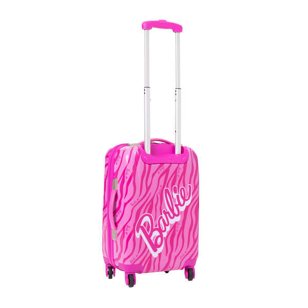 Barbie hardshell 4 wheeled suitcase zebra print 79cm (British brand)