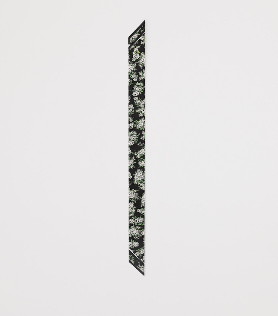 Dolce&Gabbana silk floral skinny scarf, imported from the UK