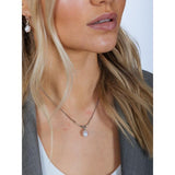 SVNX silver baroque oval pearl necklace 44cm (British brand)