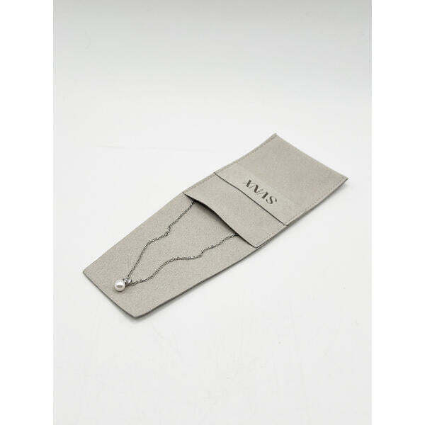 SVNX mini pearl diamante necklace in silver - imported from the UK