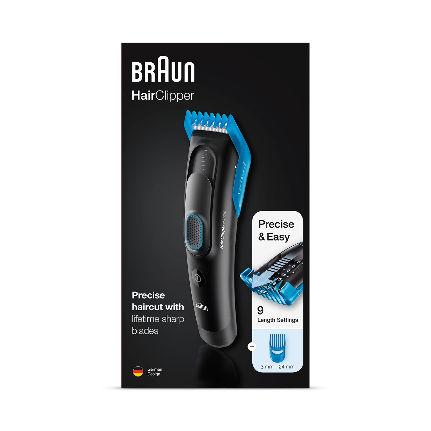Braun Hair Clipper Series 5 HC5010 black, UK version