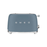محمصة خبز Smeg TSF01 لشريحتين، لمسة نهائية زرقاء غير لامعة (ماركة بريطانية)