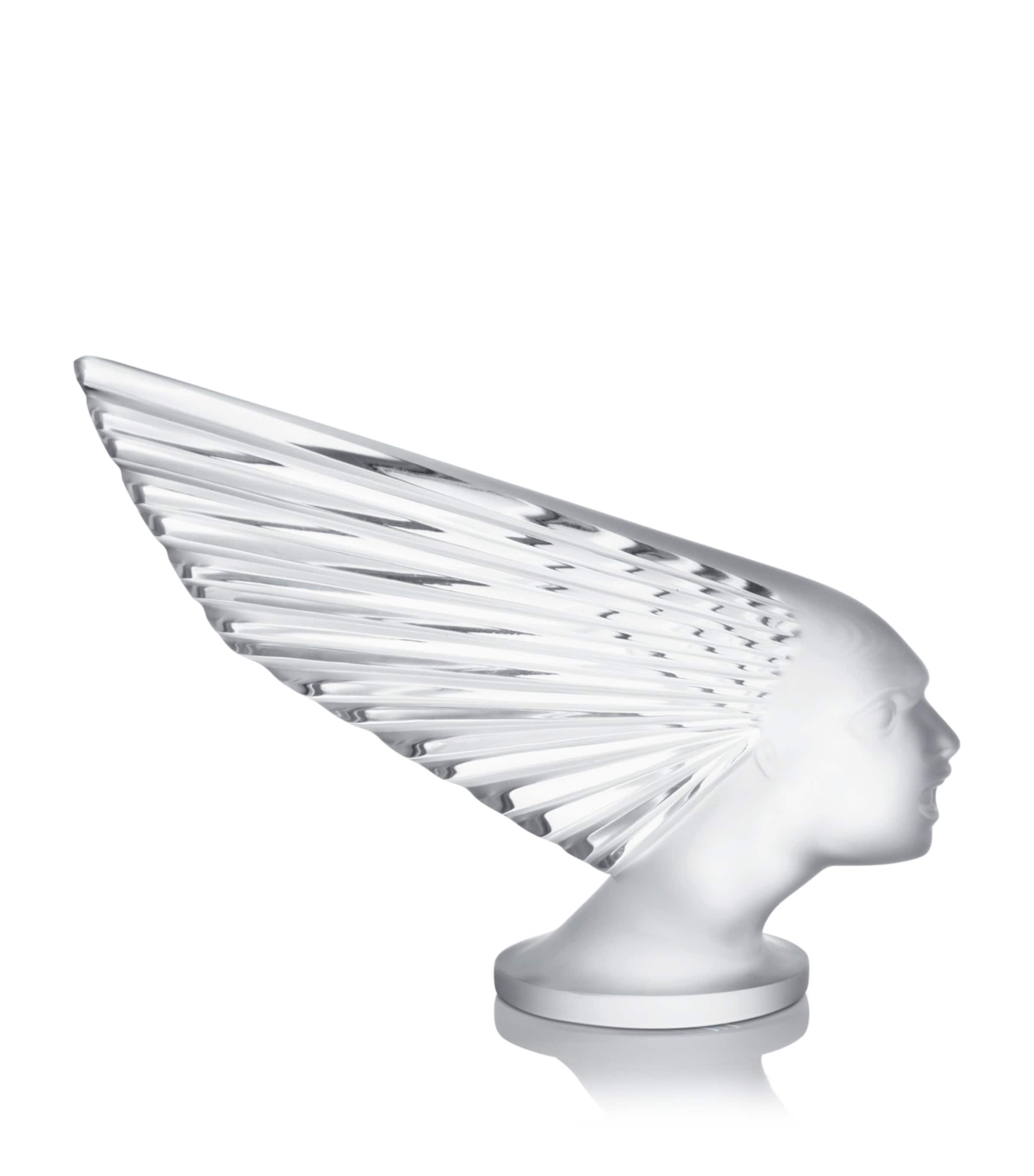 Lalique Mascot Victoire crystal sculpture, UK version