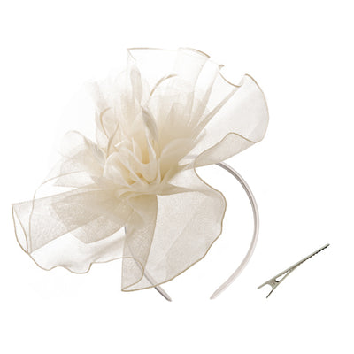 Superdrug Livingandhome Beige Fashion Fascinator with Headband- Buy online at McGrocer