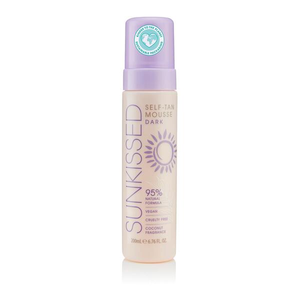 Sunkissed Self Tan Mousse Dark 200ml (British brand)